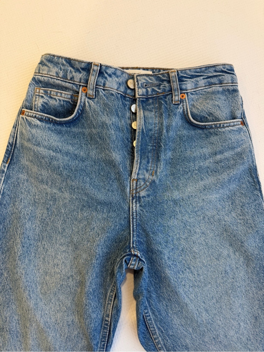 Reformation Cynthia Jeans - High Rise Straight Leg 90s Minimalist - Picture 3 of 8